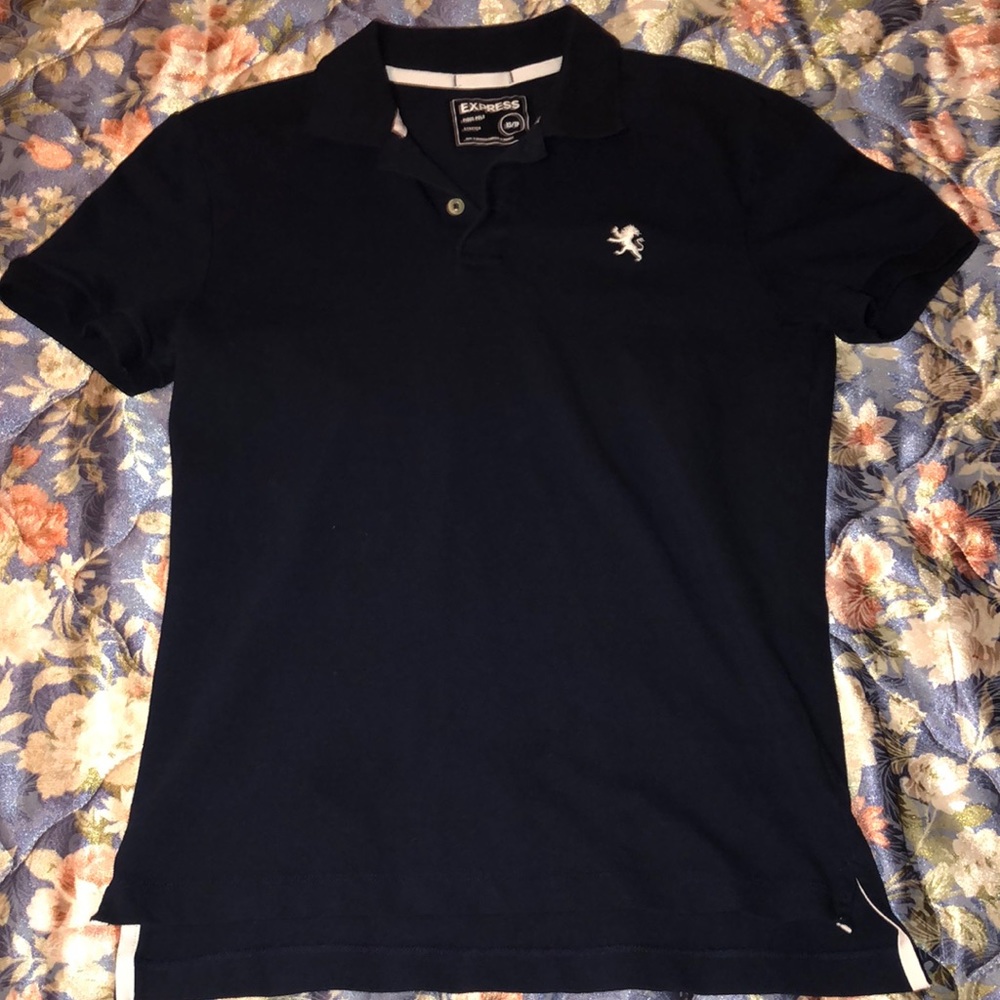 Express navy blue polo